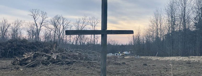 Cross at the SKD Construction Site